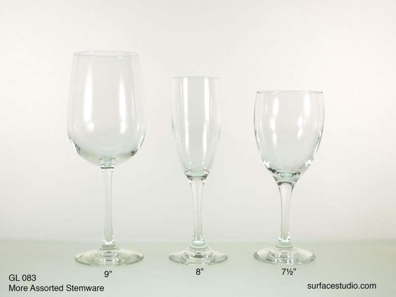 GL 083 More Assorted Stemware ~ $7 per item