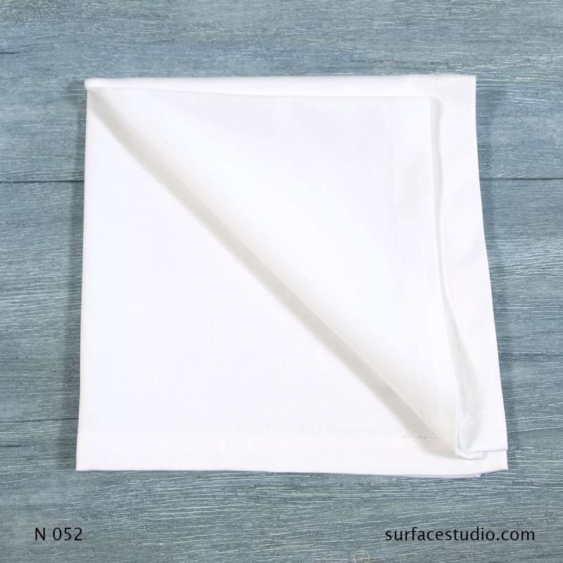 N 052 White Solid Napkin ~ 6 Available $7 Each