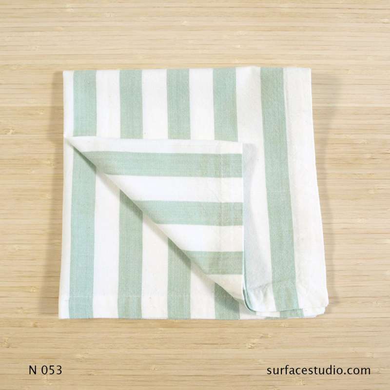 N 053 Light Green Striped Napkin