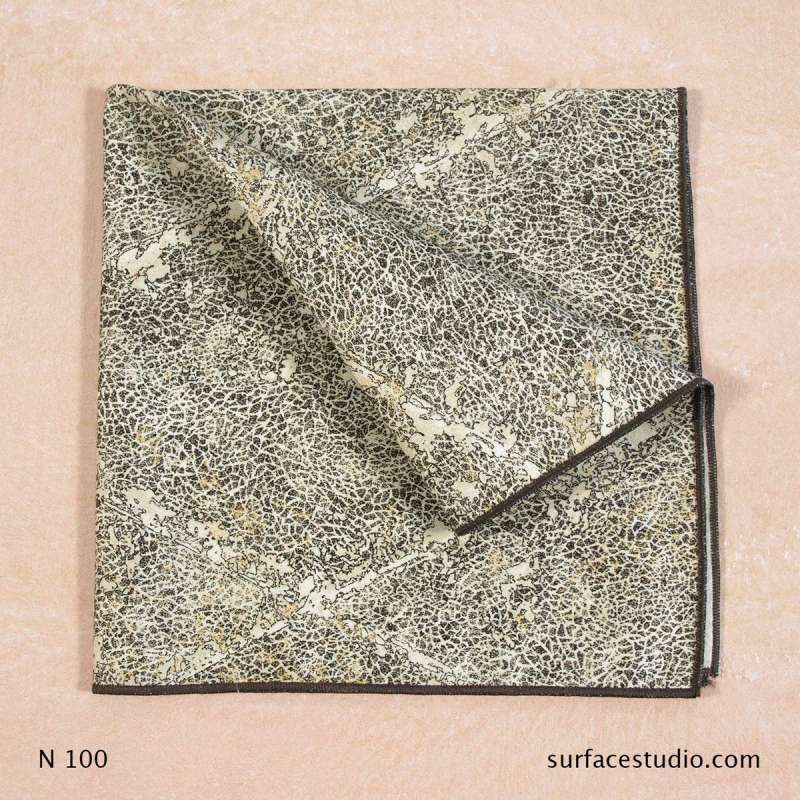 N 100 Brown Black Speckle Patterned Napkin