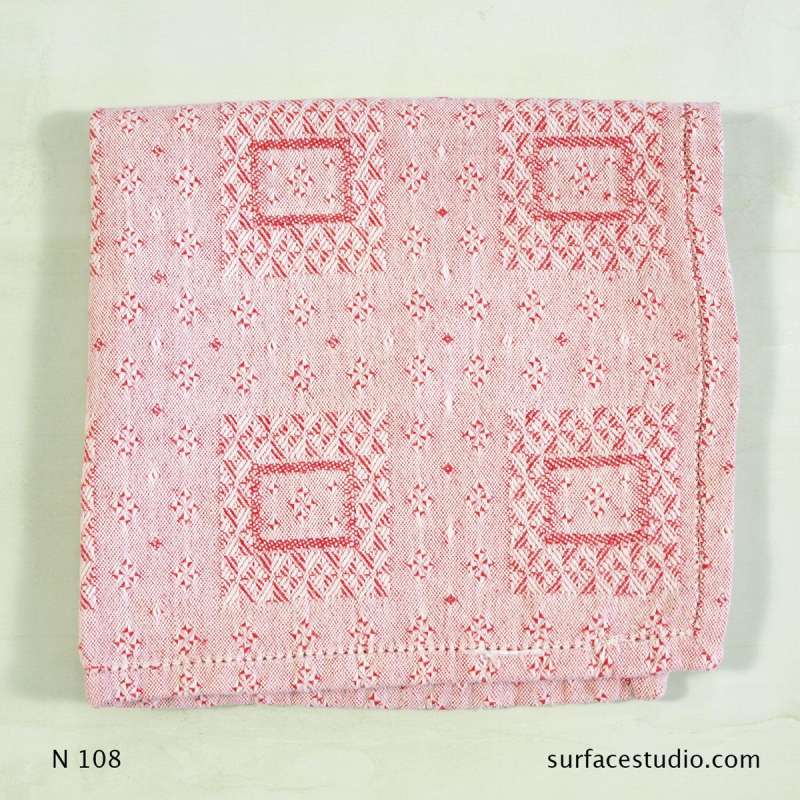 N 108 Pink White Patterned Napkin