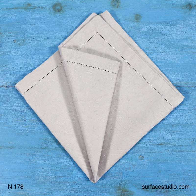 N 178 Light Grey Solid Napkin ~ 4 Available $7 Each