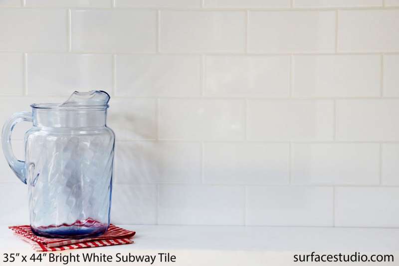 Bright White 3" x 6" Subway Tile (45 lbs) 