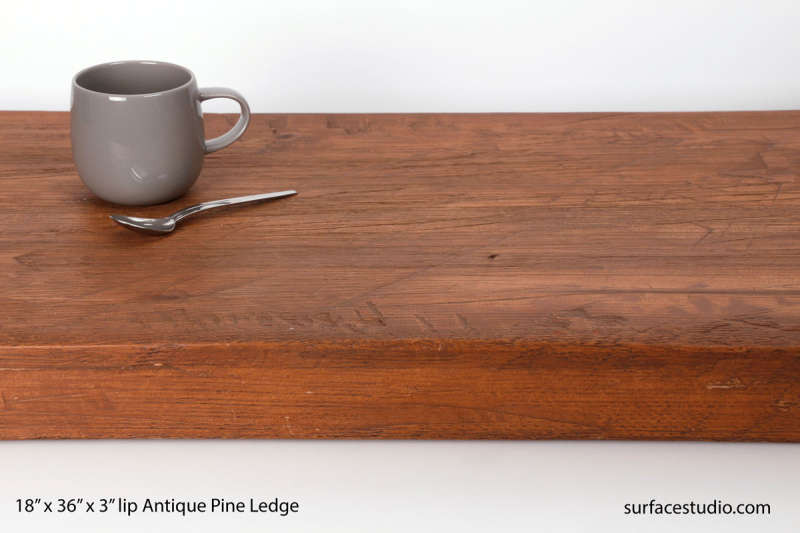 Antique Pine Ledge 3" Lip