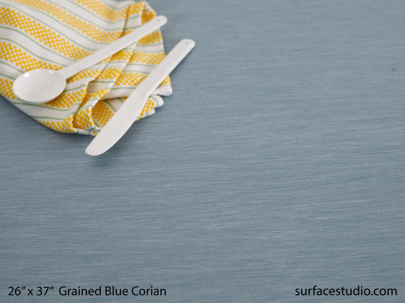 Grained Blue Corian