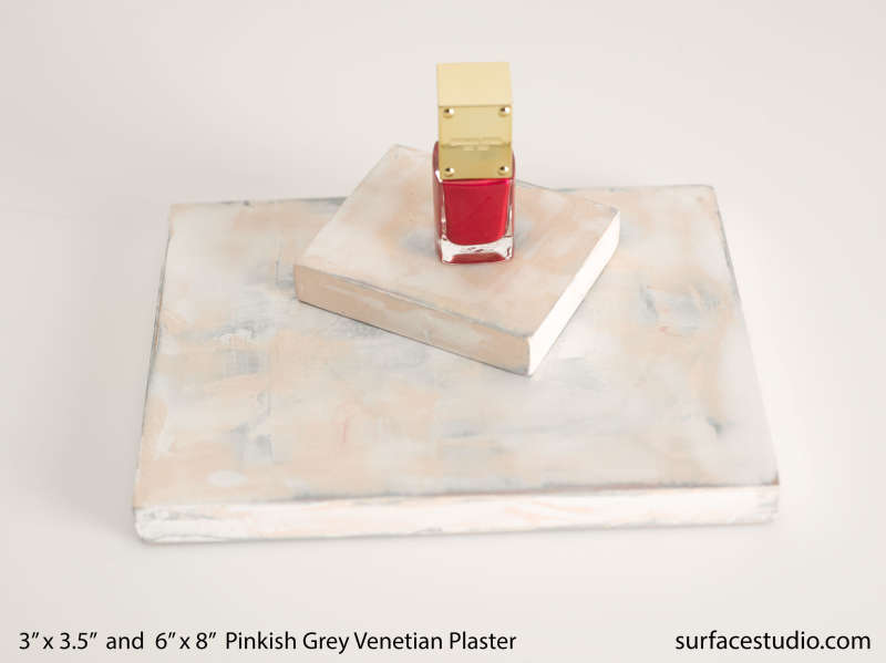 Pinkish Grey Venetian Plaster Risers (3) Available $25 - $40 Each (Mini A4)