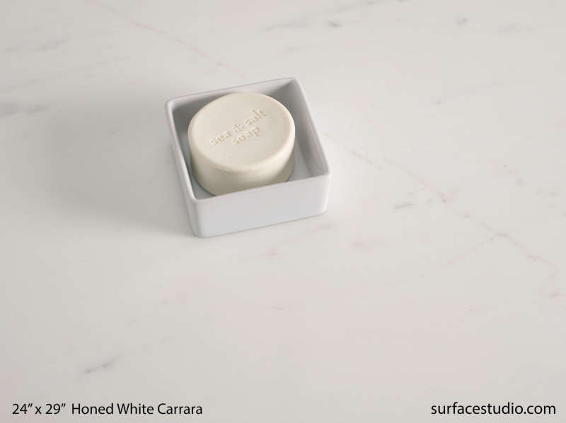 Honed White Carrara Marble (60 lbs) 