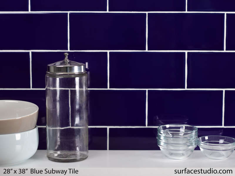 Blue 3" x 6" Subway Tile (35 lbs)