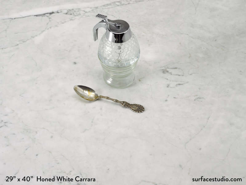 Honed White Carrara Marble (100 lbs) 