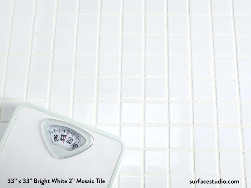 Bright White 2" Mosaic Tile (30 lbs) 