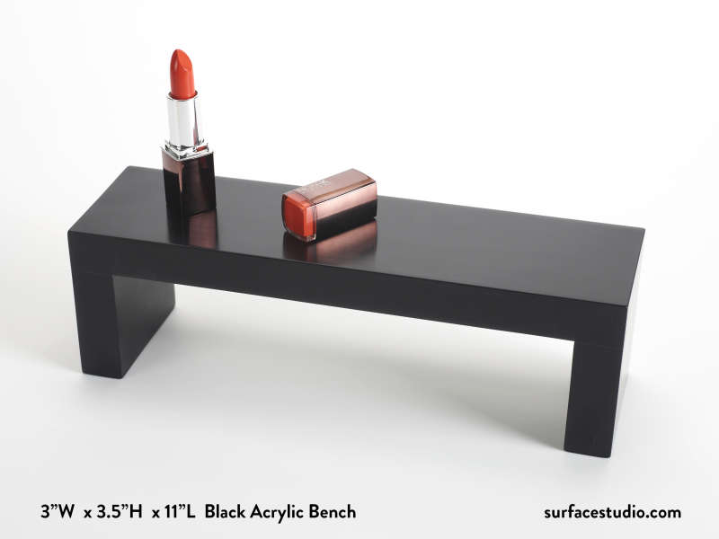 Black Acrylic Bench