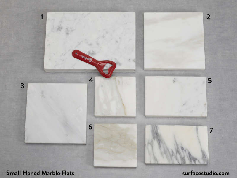 Small Honed Marble Flats  (7) $30 Each  (G6)