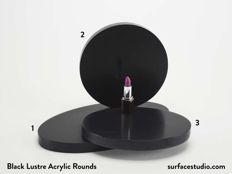 Black Lustre Acrylic Rounds (3) $45 - $60