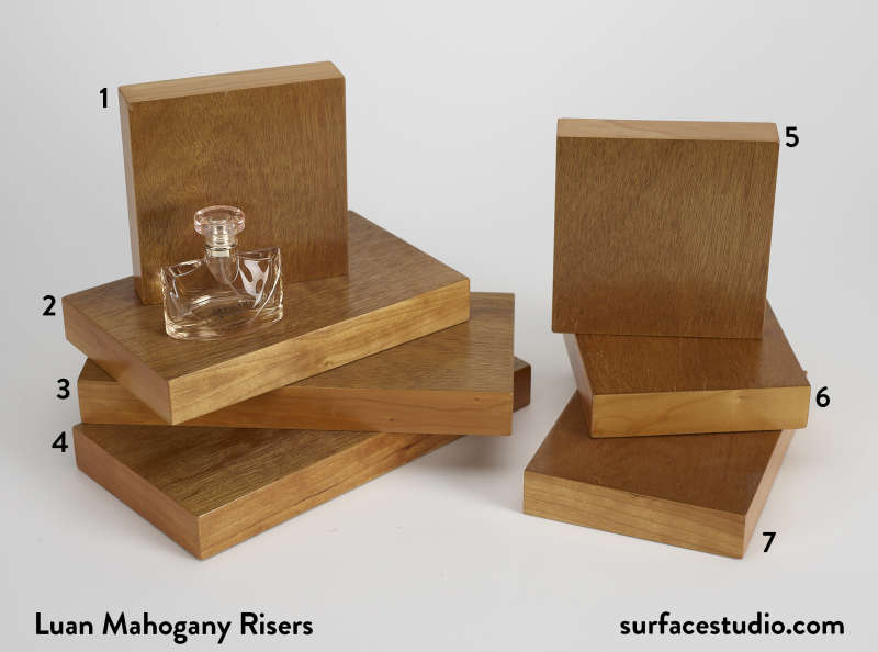 Luan Mahogany Risers (7) $35 - $45 (Mini A2)