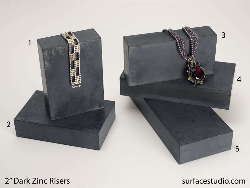 Dark Zinc Risers 2"  (5) Each $45