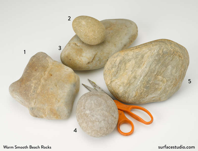 Warm Smooth Beach Rocks (5) $35 each D4