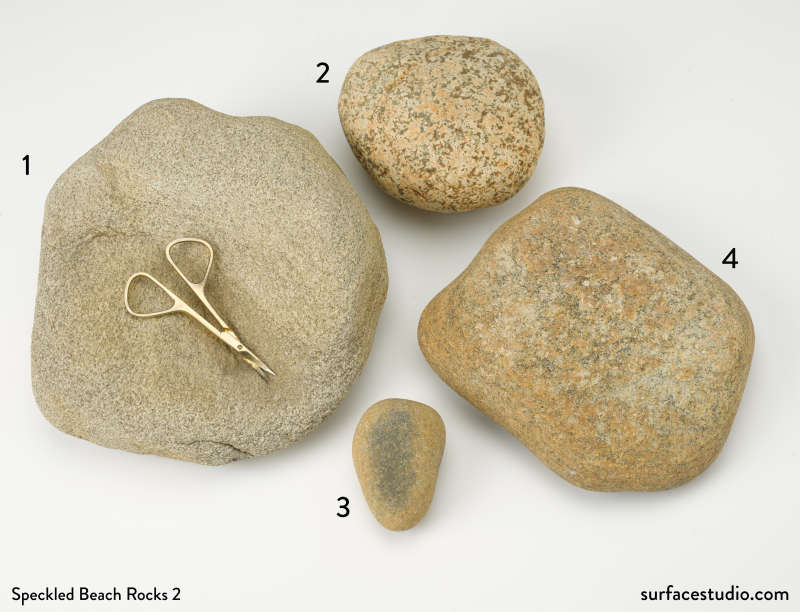 Speckled Beach Rocks Group 2  (4)  $30 each D1