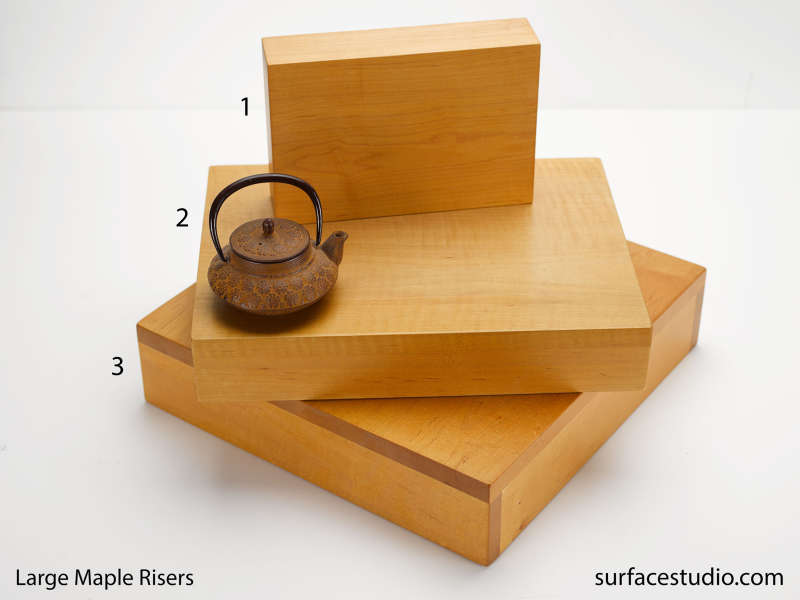 Large Maple Risers $55 to $105