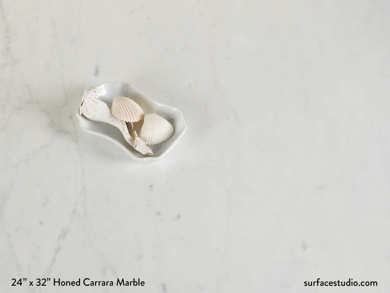 Honed Carrara Marble  (65 Lbs)