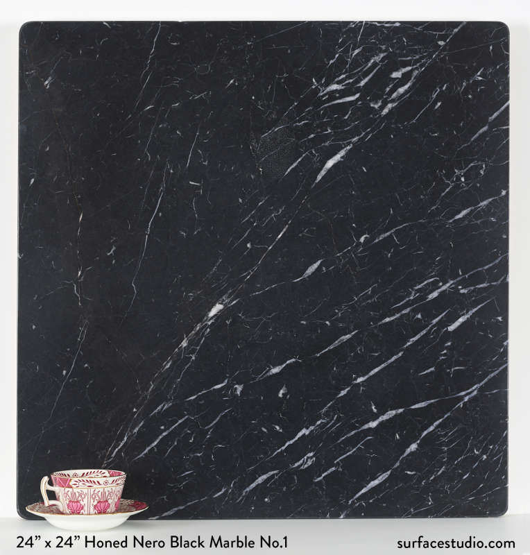 Honed Nero Black Marble No.1  (40 Lbs)