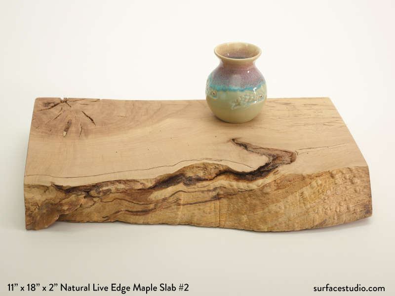 Natural Live Edge Maple Slab #2