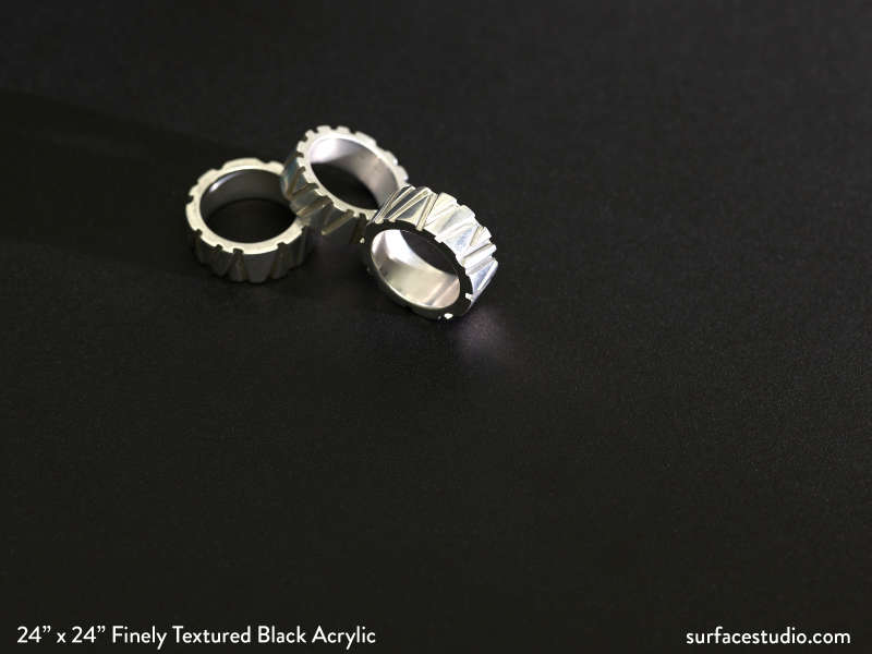 Finely Textured Black Acrylic