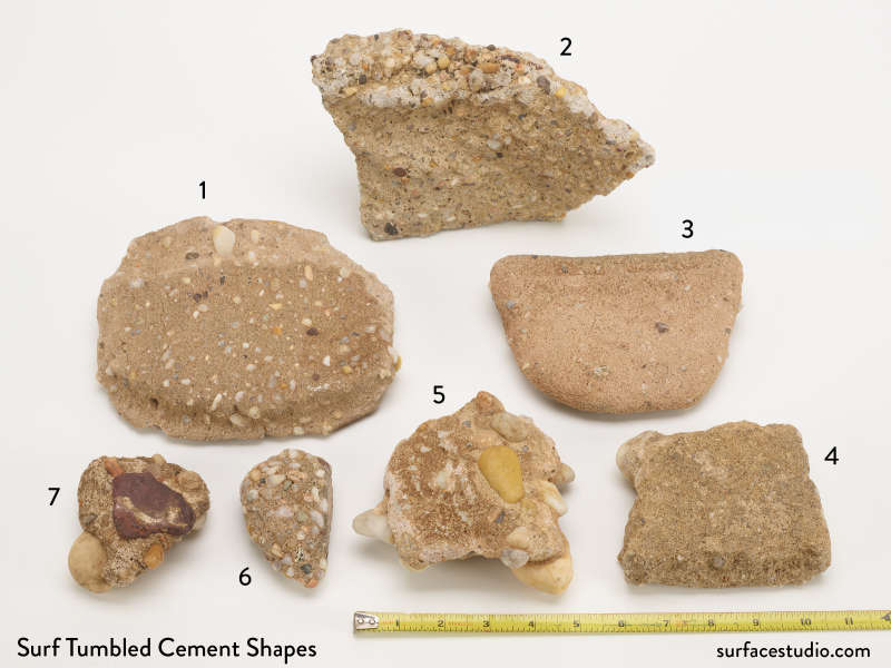 Surf Tumbled Cement Shapes (7) $20 - $30