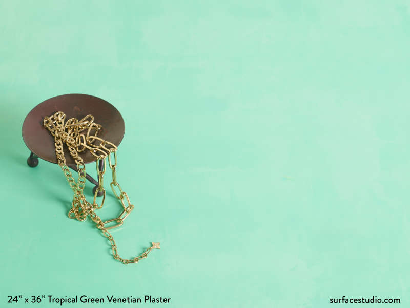 Tropical Green Venetian Plaster