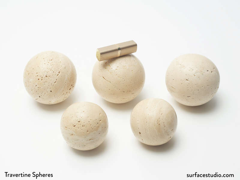 Travertine Spheres (6) $40 Each
