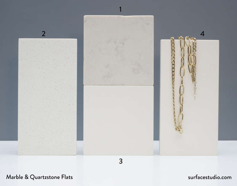 Marble & Quartzstone Flats (4) $35 Each