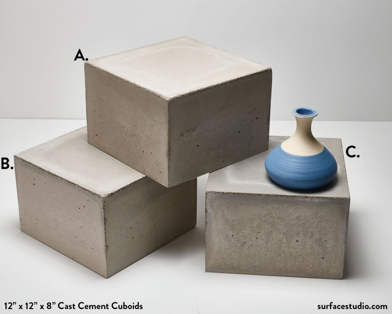 Cast Cement Cuboids  (3) 30 Lbs | $150 each (F4)