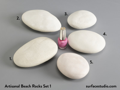 Artisanal Beach Rocks Set 1 (5) $35 each