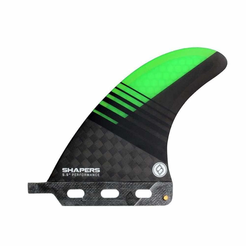Shapers 5.5 Performance Longboard Fin - (Green) - Shapers - Longboard Fin