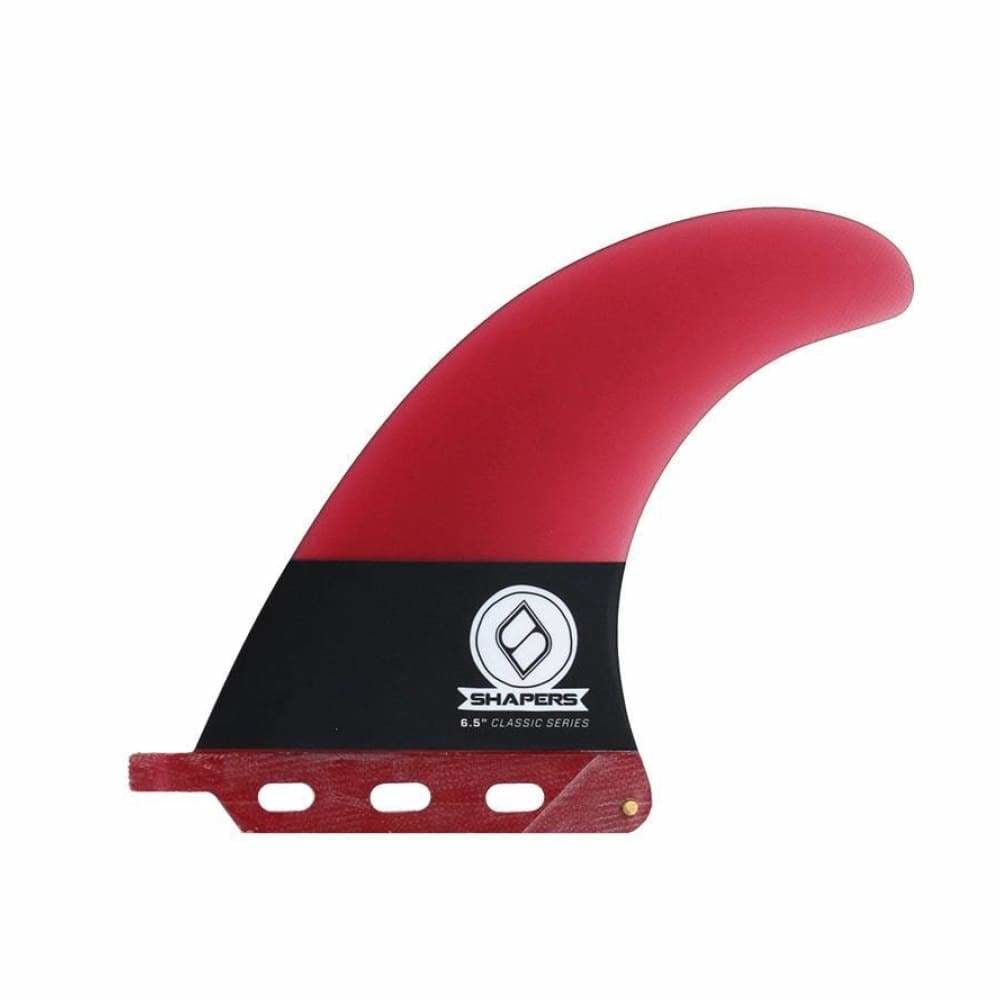 Shapers 6.5 Classic: Red Longboard Fin - Shapers - Longboard Fin