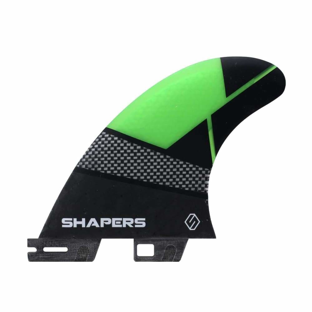 Shapers Spectrum Driver Thruster Fins - Small (Green) - Shapers - Thruster Fins