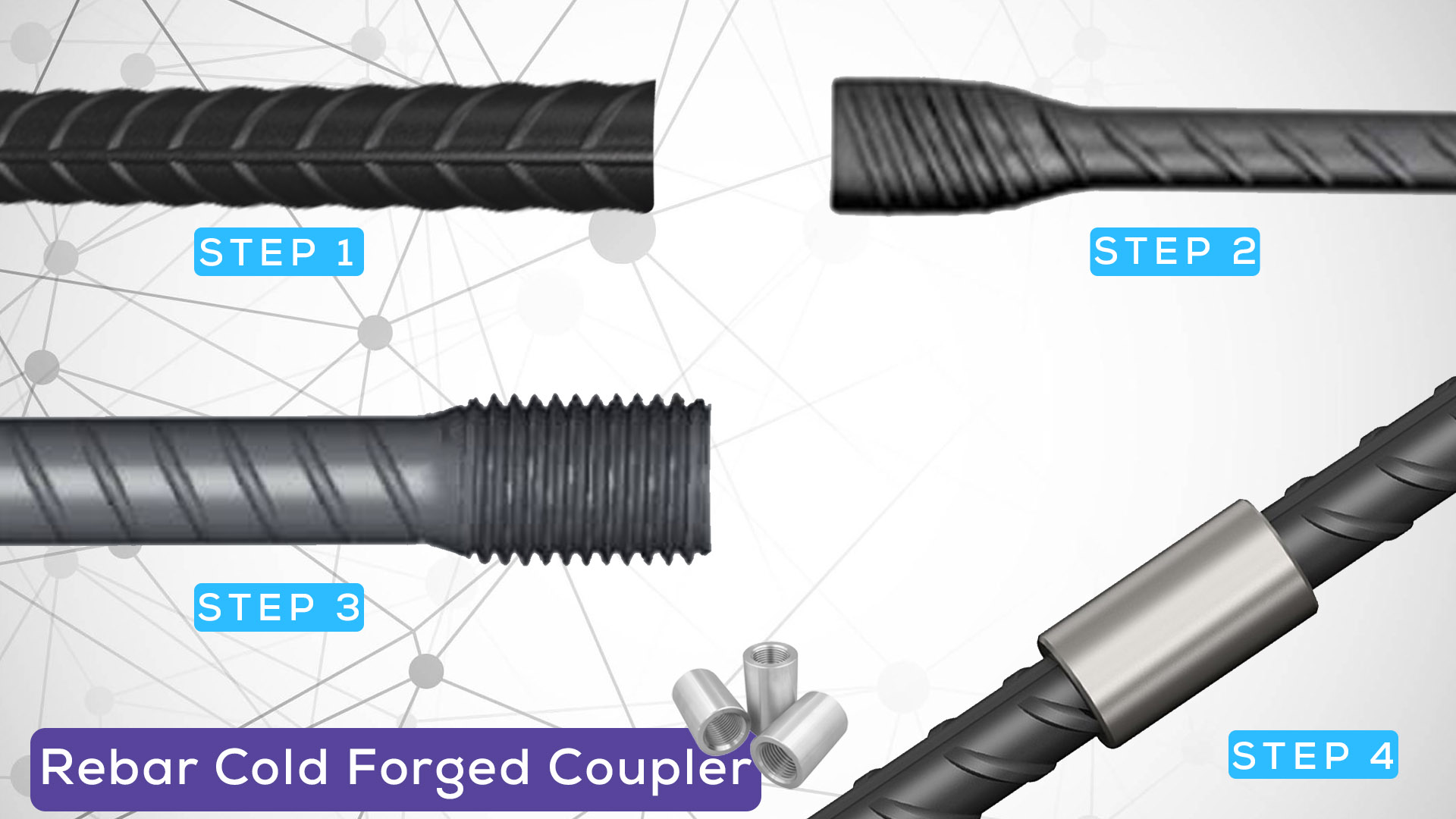 Installation Process of Rebar cold forged coupler