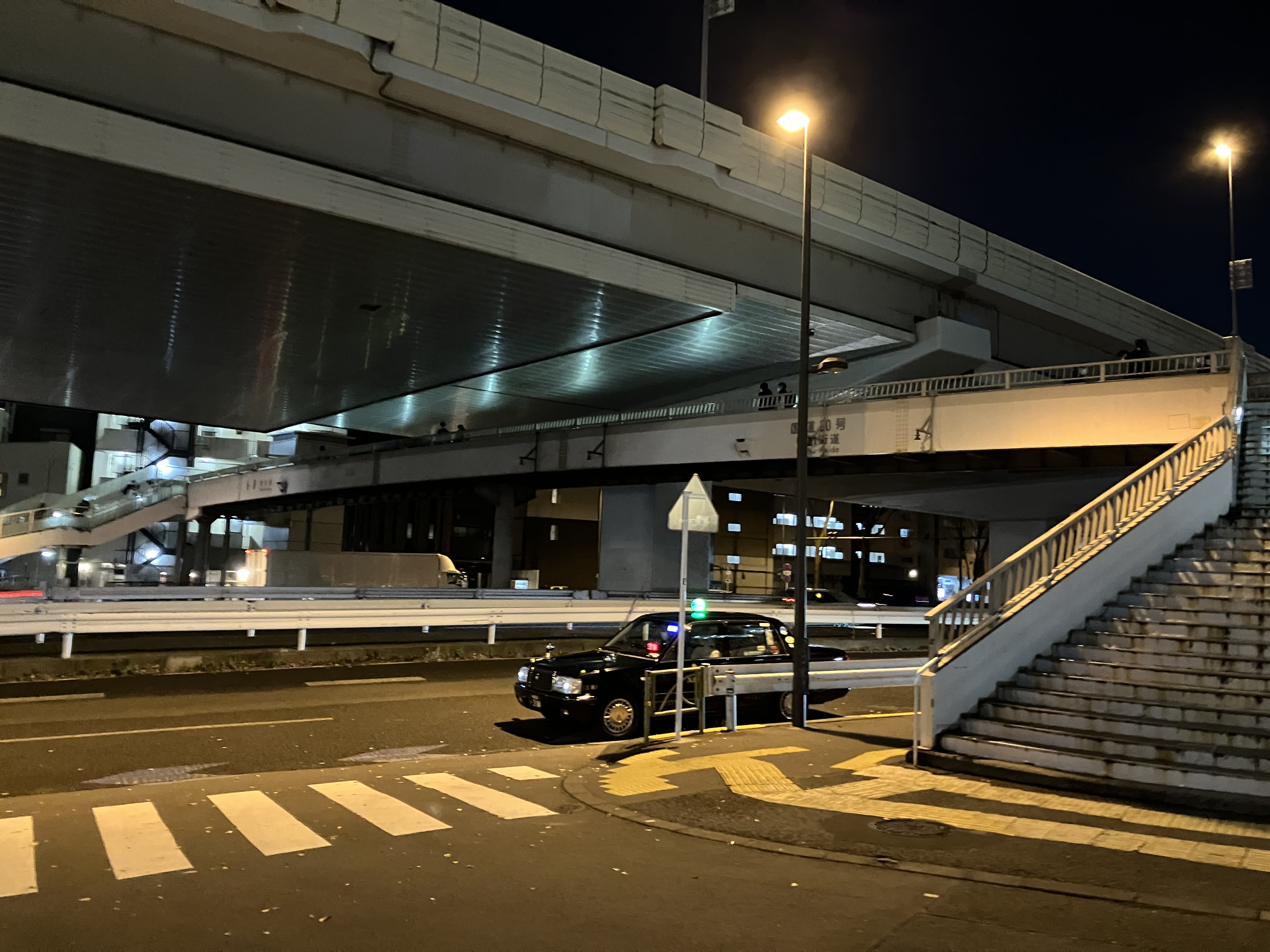 人間用歩道橋は面白いので渡ります