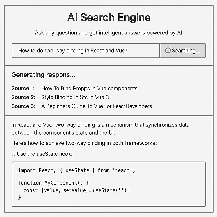 The AI Search Engine in Action