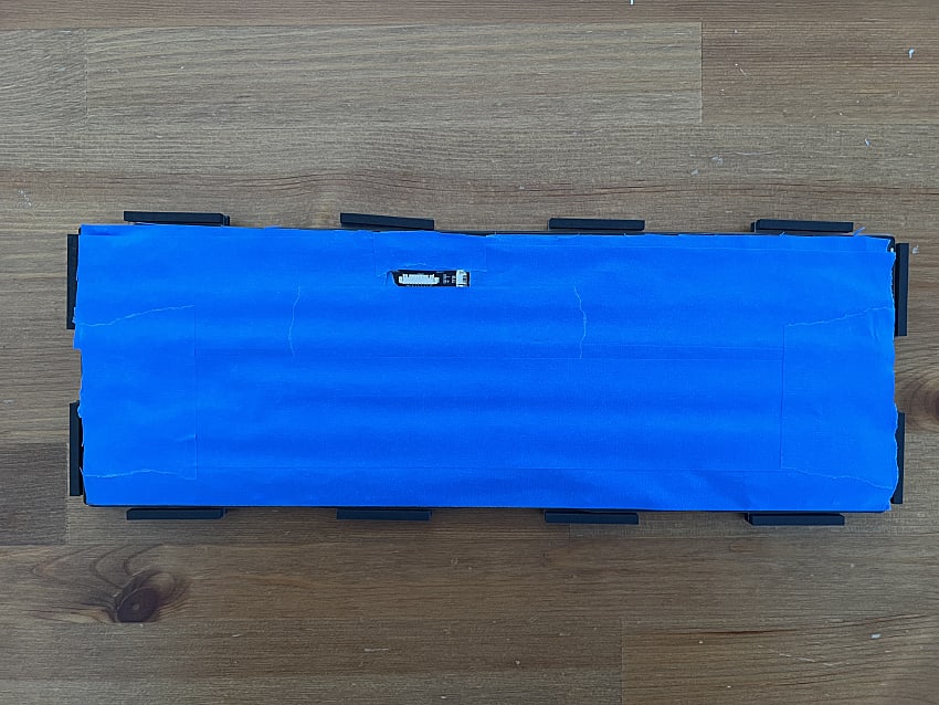 tape mod on the back of the PCB