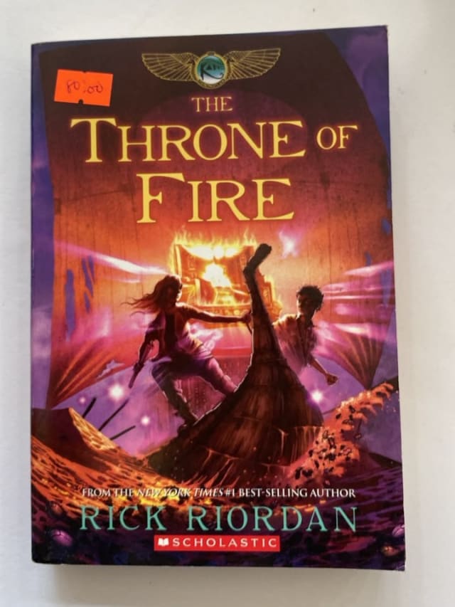 Percy Jackson: The Throne of Fire by Rick Riordan — front cover