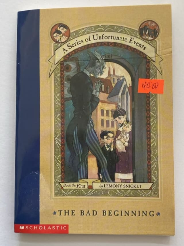 The Bad Beginning by Lemony Snicket — front cover