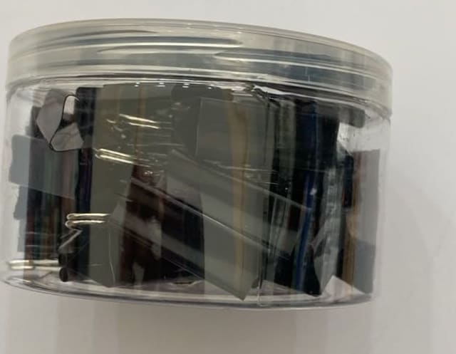 HUAJIE Black Binder Clips — 41mm Tub — additional product photo