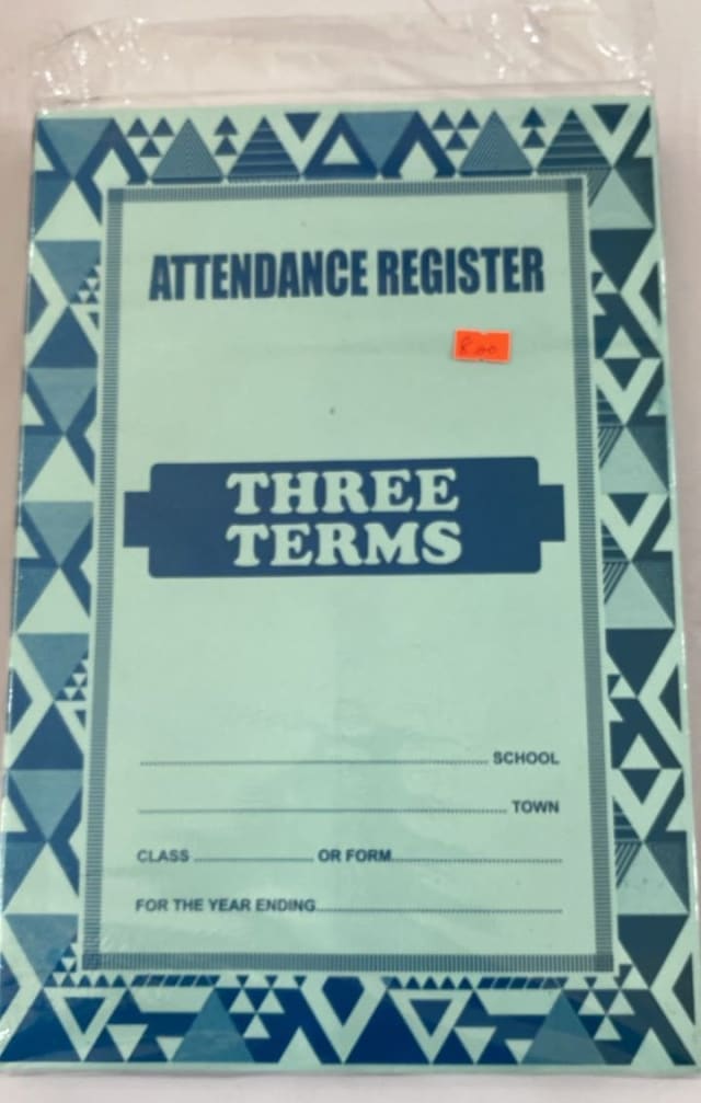 Attendance Register — Three Terms — primary product photo