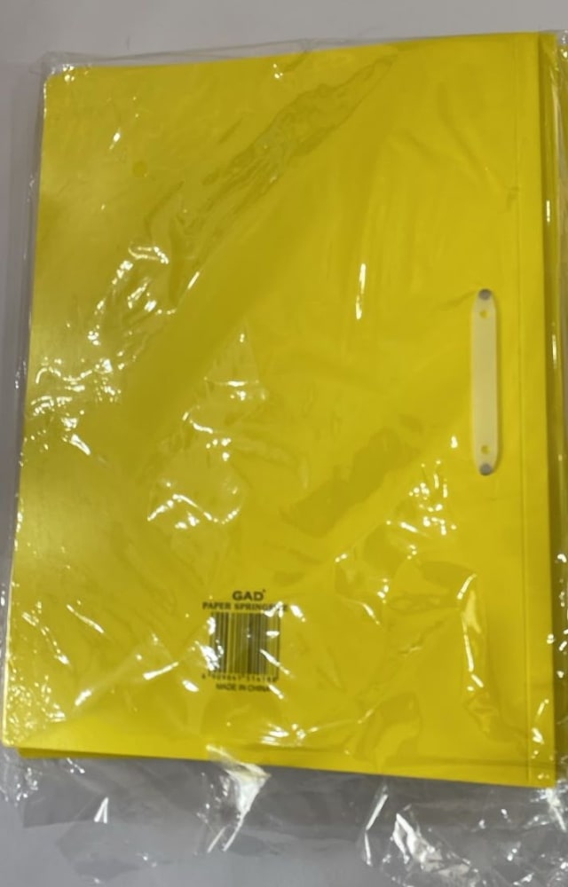 GAD Exclusive Paper Spring File — Yellow — additional product photo