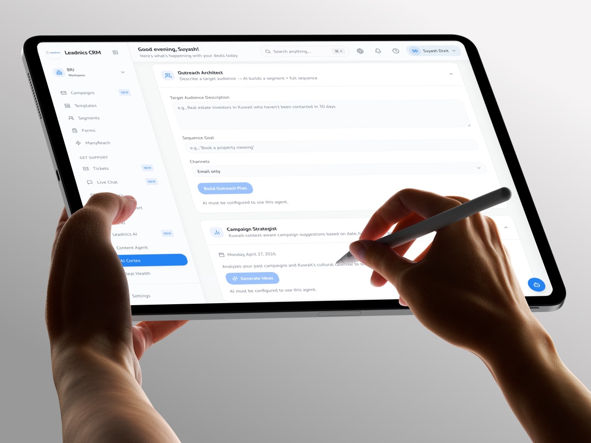Leadnics AI Cortex agents — Outreach Architect & Campaign Strategist