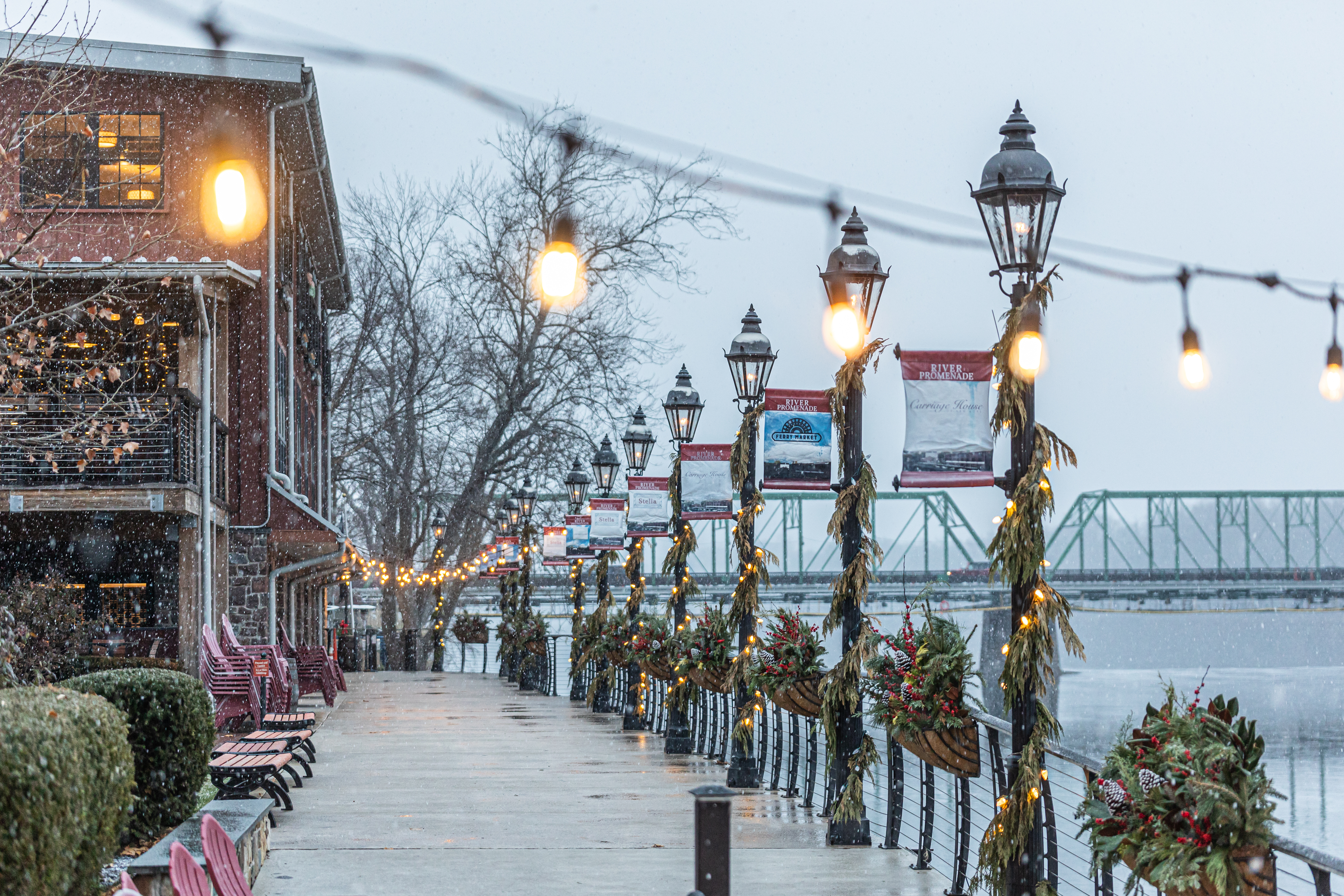New Hope Main Street arts village near Doylestown in Bucks County, Pennsylvania