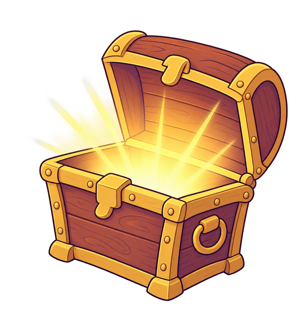 Open treasure chest