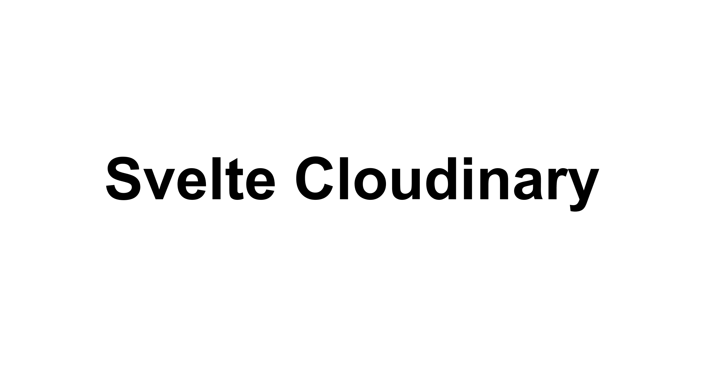 Svelte Cloudinary