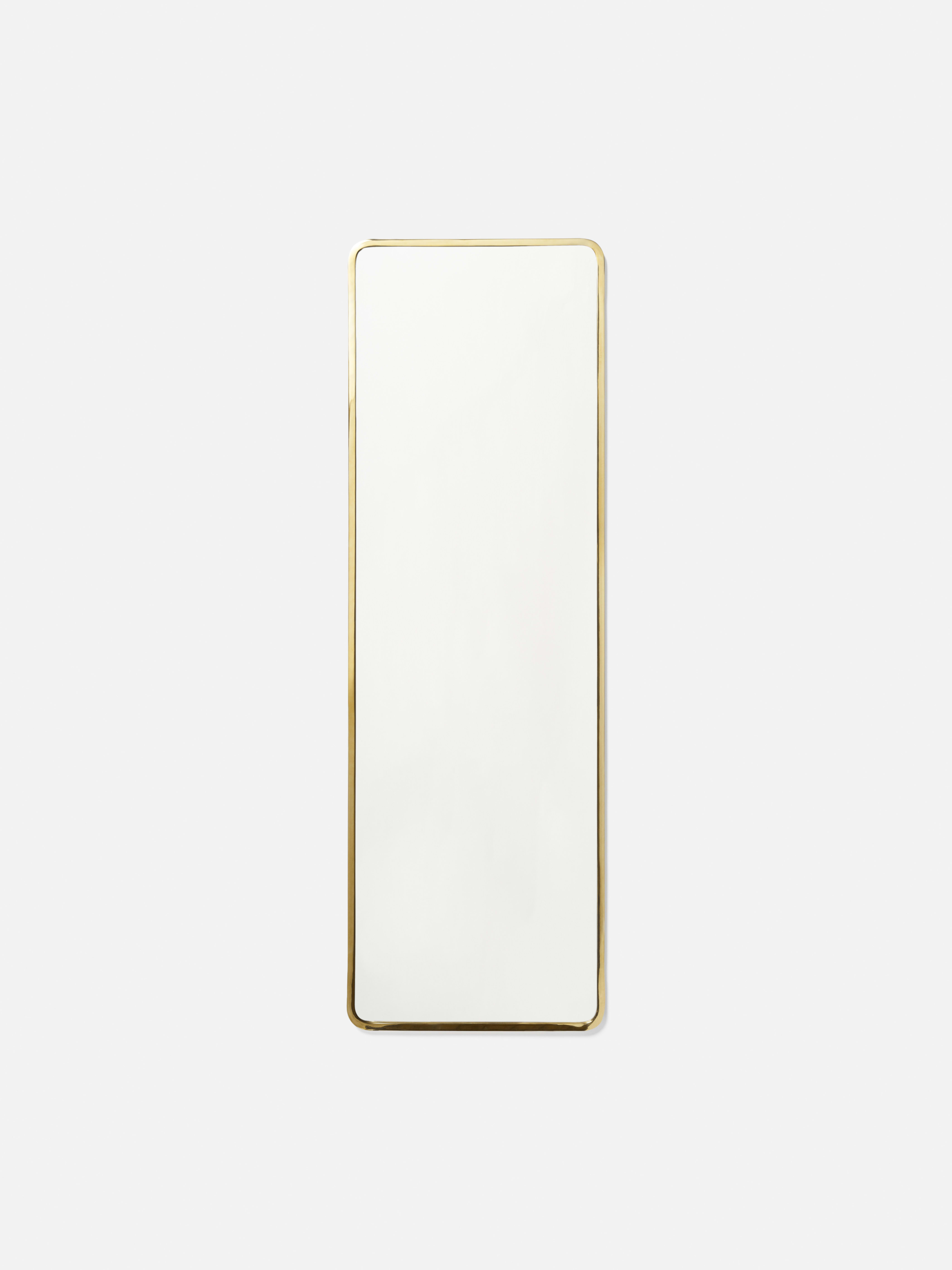 Mirror With Brass Frame