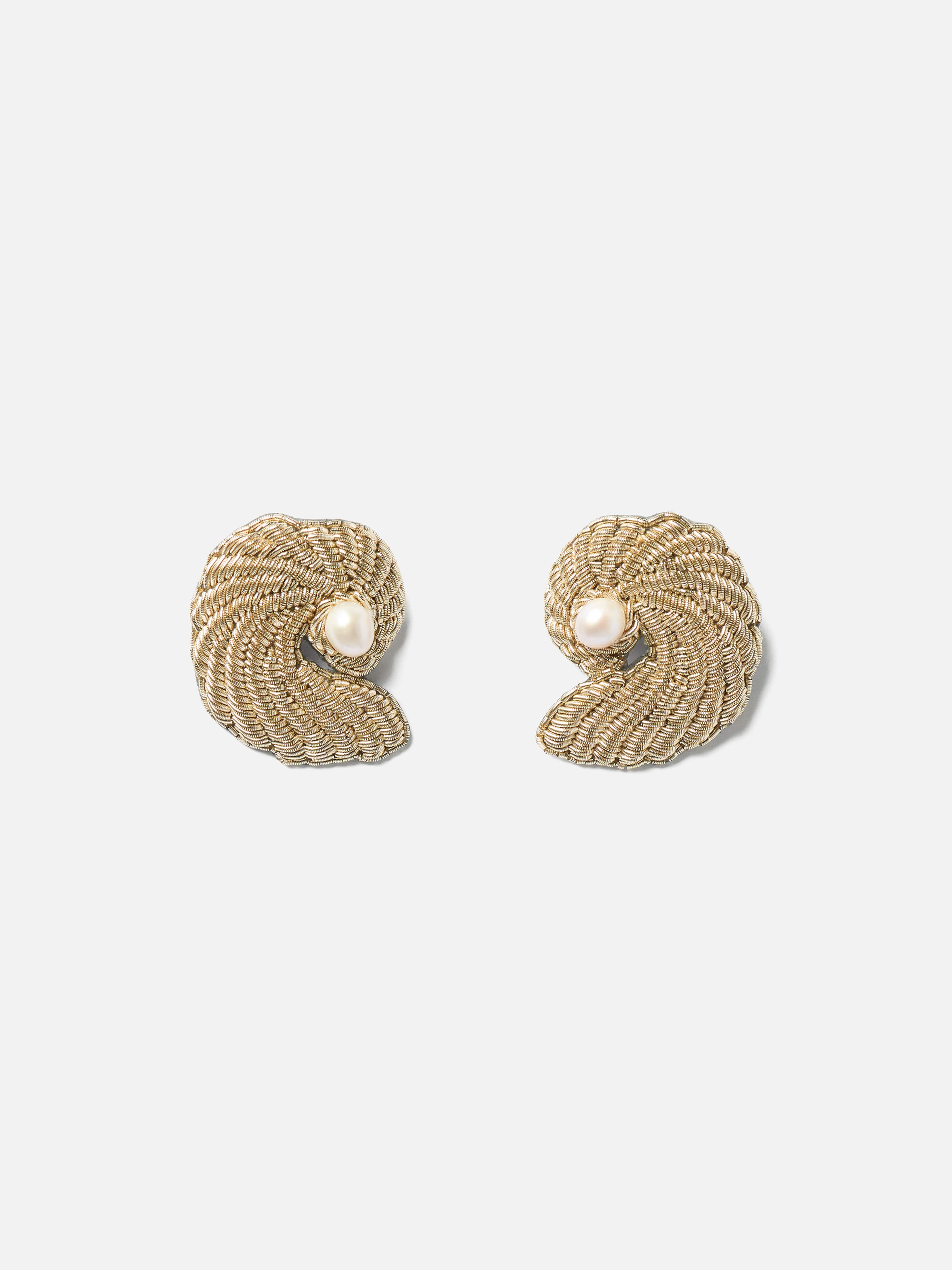 Earring Rippled Shell